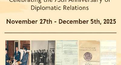 Celebrating the 75th anniversary of diplomatic relations